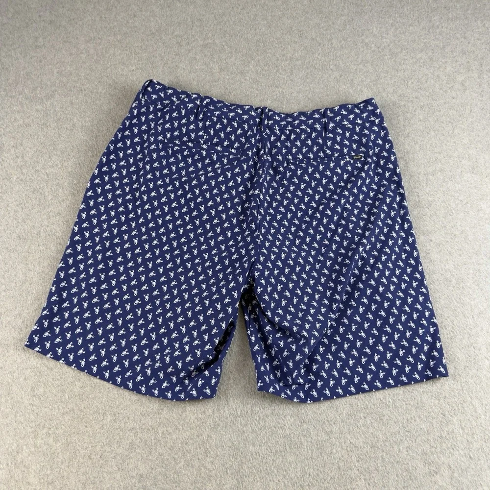 Polo Golf Ralph Lauren Scorpion Print Packable Stretch Golf Shorts Blue 34
